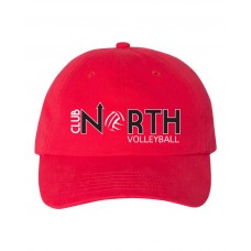 Club North Volleyball Brushed Twill Cap (Red)